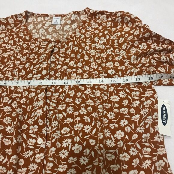 Old Navy Longsleeves Yellow Floral Top for Women XS - Picture 11 of 13